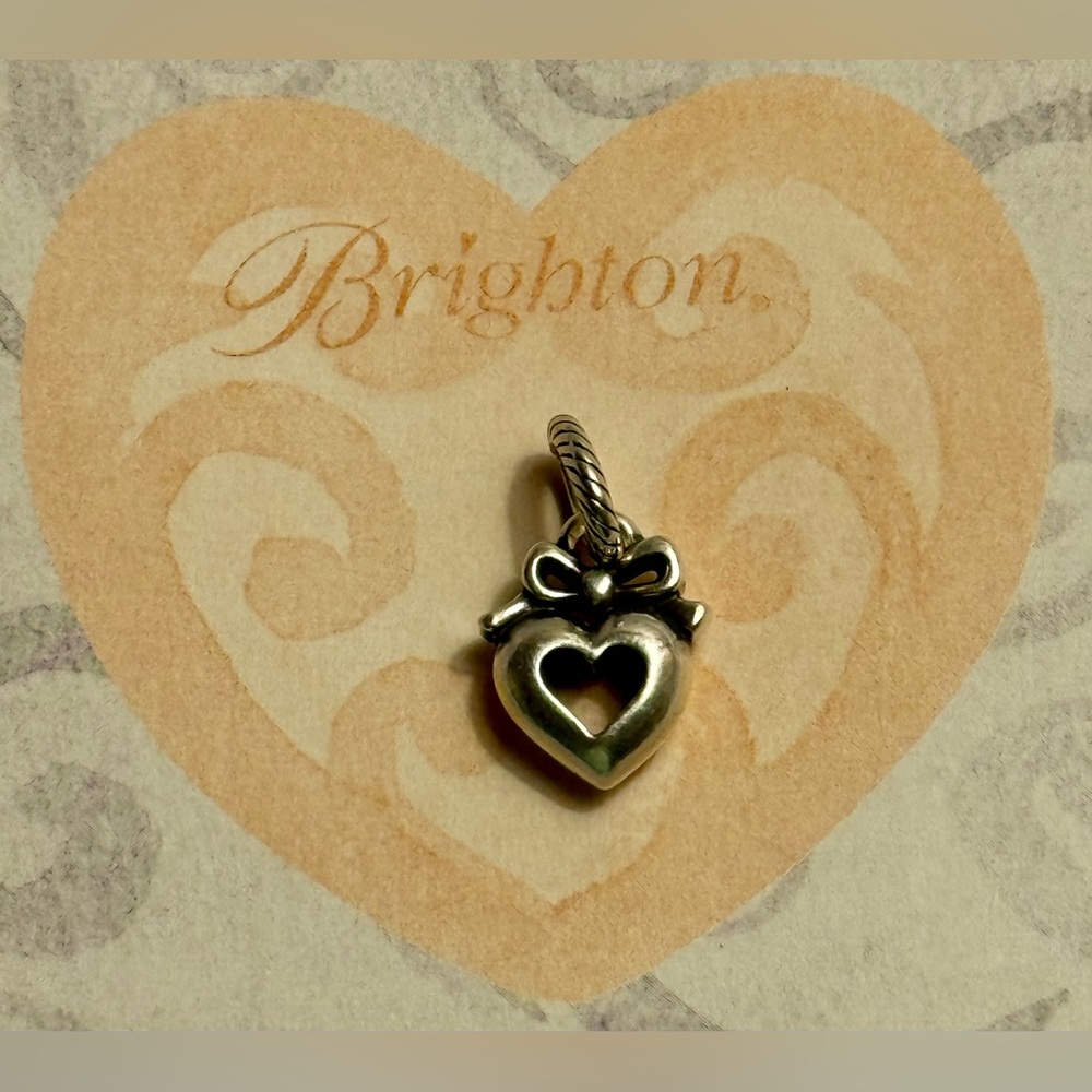 Cute Brighton Heart Charm with a Bow